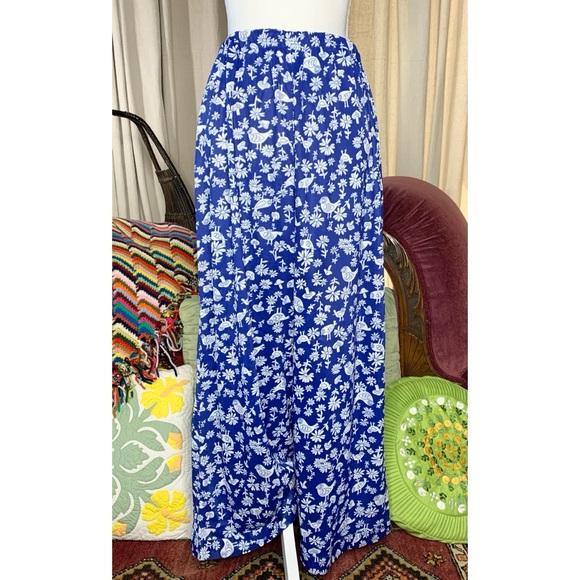 Vintage Pants - 70s Mushroom Daisy Pants